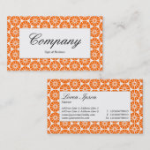 Mitte - Sternrad - Orange Visitenkarte (Vorne/Hinten)