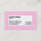 Mitte - Sternrad - Rosa Visitenkarte (Rückseite)