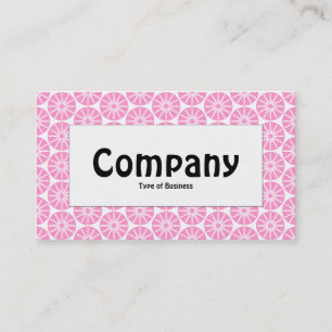 Mitte - Sternrad - Rosa Visitenkarte