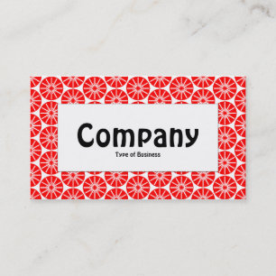 Mitte - Sternrad - Rot Visitenkarte