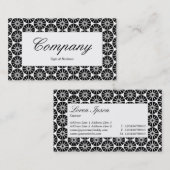 Mitte - Sternrad - Schwarz Visitenkarte (Vorne/Hinten)