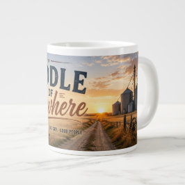 Mitte von Nirgendwo Glasgow Montana Jumbo-Tasse