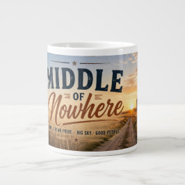 Mitte von Nirgendwo Glasgow Montana Jumbo-Tasse