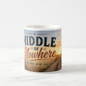 Mitte von Nirgendwo Glasgow Montana Kaffeetasse (Mittel)