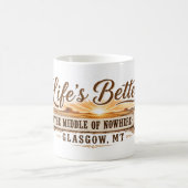 Mitte von Nirgendwo Glasgow Montana Kaffeetasse (Mittel)
