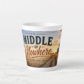 Mitte von Nirgendwo Glasgow Montana Milchtasse (Vorderseite)