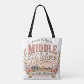 Mitte von Nirgendwo Glasgow Montana Rustikal  Tasche (Rückseite)