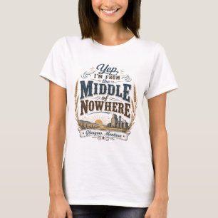 Mitte von Nirgendwo Glasgow Montana T-Shirt