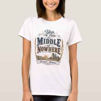 Mitte von Nirgendwo Glasgow Montana T-Shirt