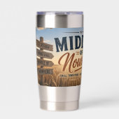 Mitte von Nirgendwo Glasgow Montana Thermobecher (Vorderseite)
