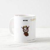 Mitte, vor und nach, Kaffee! Tasse (Vorderseite Links)