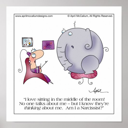 MITTE ZIMMER Cartoon Poster (Vorne)