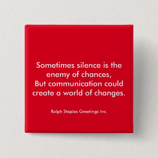 Mitteilung Button (Vorderseite)