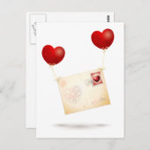 Mitteilung der Liebe Postkarte (Vorne/Hinten)