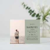 MITTEILUNG DES MITTELS ZUR VERLOBUNG VON FOTO (Stehend Vorderseite)