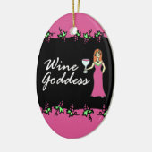 Mitteilung des Wein-Göttin-göttliche Keramik Ornament (Links)