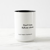 Mitteilung gegen Missbrauch Tasse (Zentrum)