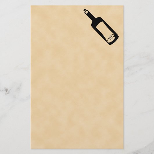 Mitteilung in einer Flasche Briefpapier (Vorderseite)