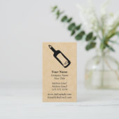 Mitteilung in einer Flasche Visitenkarte (Stehend Vorderseite)