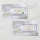 Mitteilung in einer Flasche Visitenkarte (Vorne/Hinten)