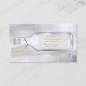 Mitteilung in einer Flasche Visitenkarte (Rückseite)