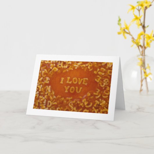 Mitteilung in meinen Suppen-Karten: I Liebe Sie Karte (Gelbe Blume)