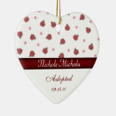 Mitteilung Keepsa Damen-Bug Heart Shaped Adoption Keramikornament (Rechts)