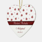 Mitteilung Keepsa Damen-Bug Heart Shaped Adoption Keramikornament (Links)