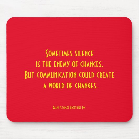 Mitteilung Mousepad (Vorne)