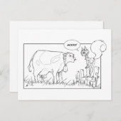 Mitteilung über den Umfang Postkarte (Vorne/Hinten)