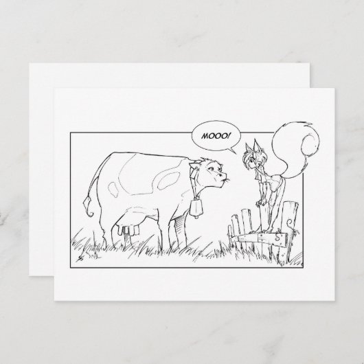 Mitteilung über den Umfang Postkarte (Vorne/Hinten)