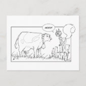 Mitteilung über den Umfang Postkarte (Vorderseite)