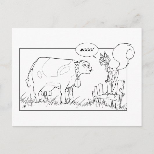 Mitteilung über den Umfang Postkarte (Vorderseite)