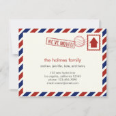 Mitteilung über die Beförderung von Luftpost Ankündigung (Vorderseite)