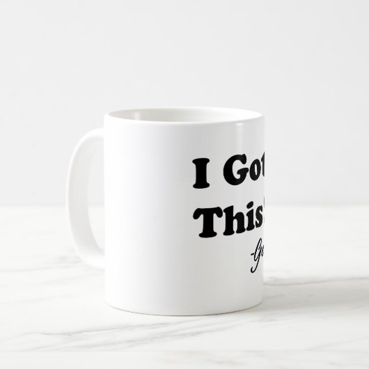 Mitteilung vom Gott Kaffeetasse (Vorderseite Links)