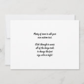 Mitteilung von Sandro Botticelli Einladung (Rückseite)