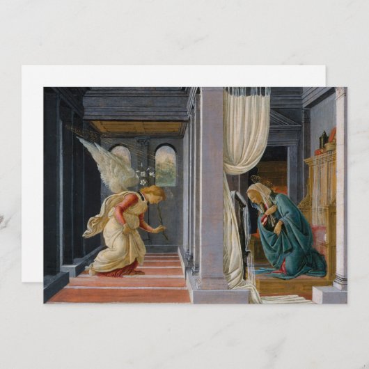 Mitteilung von Sandro Botticelli Einladung (Vorne/Hinten)