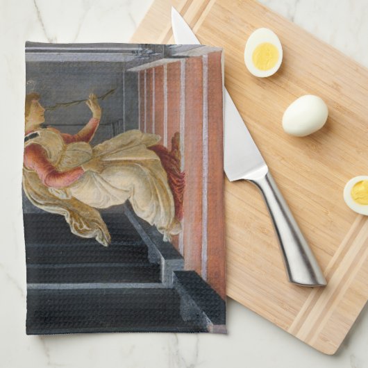 Mitteilung von Sandro Botticelli Geschirrtuch (Viertel Falte)