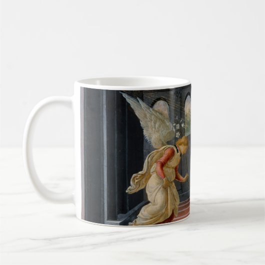 Mitteilung von Sandro Botticelli Kaffeetasse (Links)