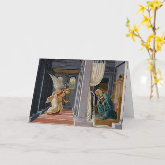 Mitteilung von Sandro Botticelli Karte (Gelbe Blume)