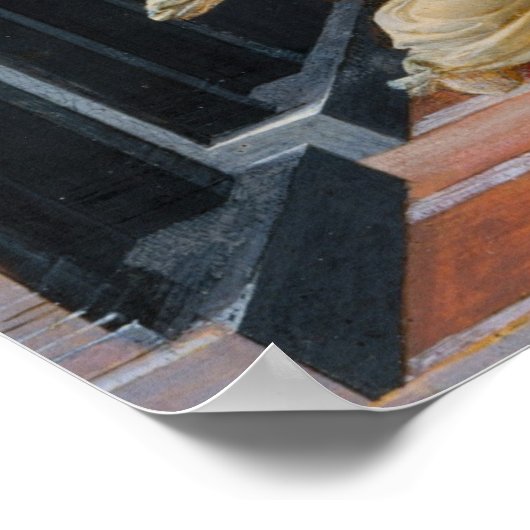 Mitteilung von Sandro Botticelli Poster (Ecke)