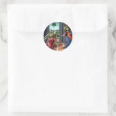 Mitteilung von Sandro Botticelli Runder Aufkleber (Tasche)