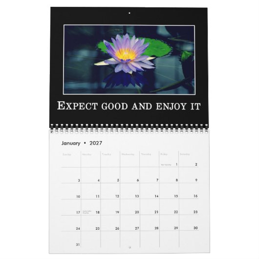 Mitteilungen der Bestätigung u. der positiven Kalender (Jan 2027)