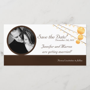 Mitteilungs-Papierlaternen der Verlobungs-4x8 auf Save The Date