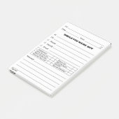 Mitteilungs-Posten ist es Post-it Klebezettel (angewinkelt)