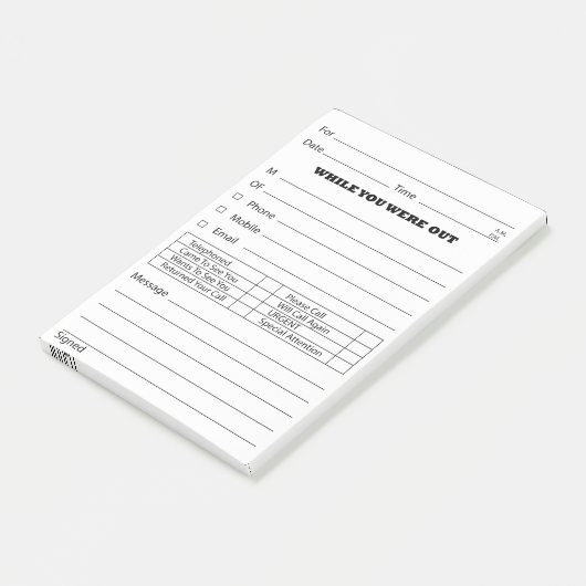 Mitteilungs-Posten ist es Post-it Klebezettel (angewinkelt)