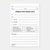 Mitteilungs-Posten ist es Post-it Klebezettel (Vorderseite)