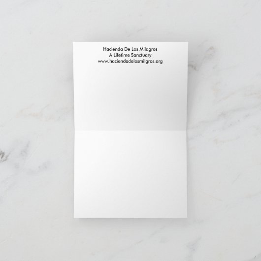 Mitteilungskarte (Innenseite)