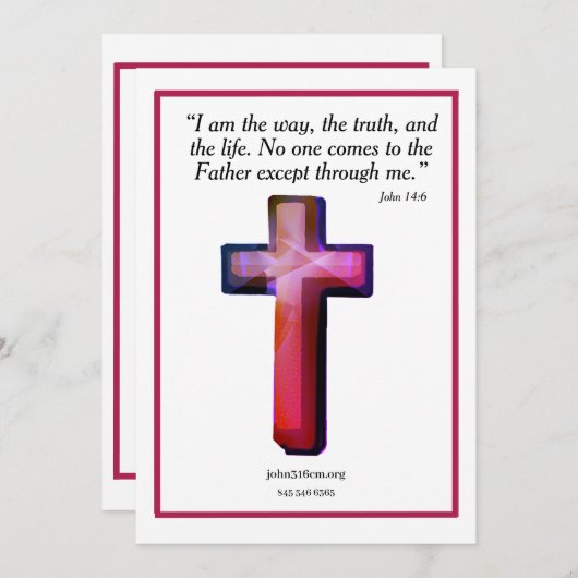 Mitteilungskarte (Vorne/Hinten)