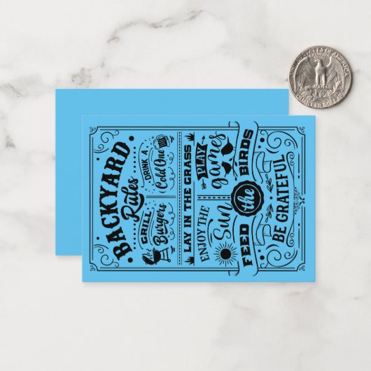 Mitteilungskarte (Vorderseite/Rückseite Beispiel)